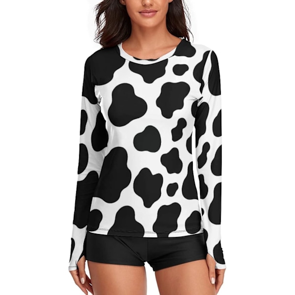 Kvinnors långärmad rashguard. Röda rosor blommor solskydd simtröjor