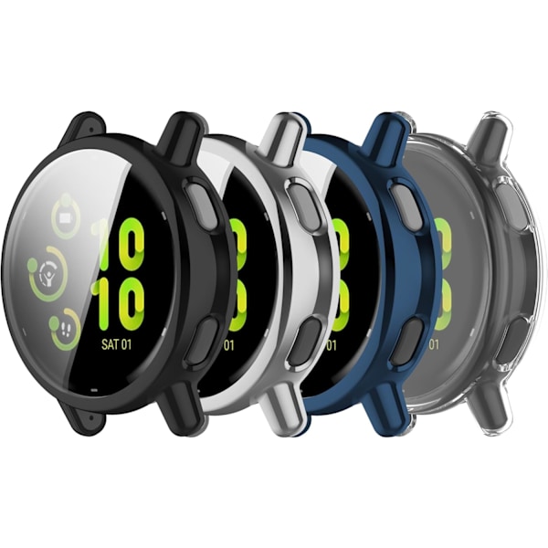 Kellon näytönsuoja yhteensopiva Garmin vivoactive 5:n kanssa, naarmuuntumaton korkean resoluution peittävä kalvo ja pehmeä TPU-suojakotelo vivoactive 5 Sm -kellolle
