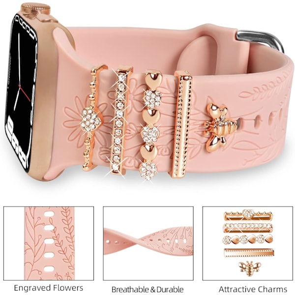 Watch Band Charms (band ingår), kompatibel med Apple