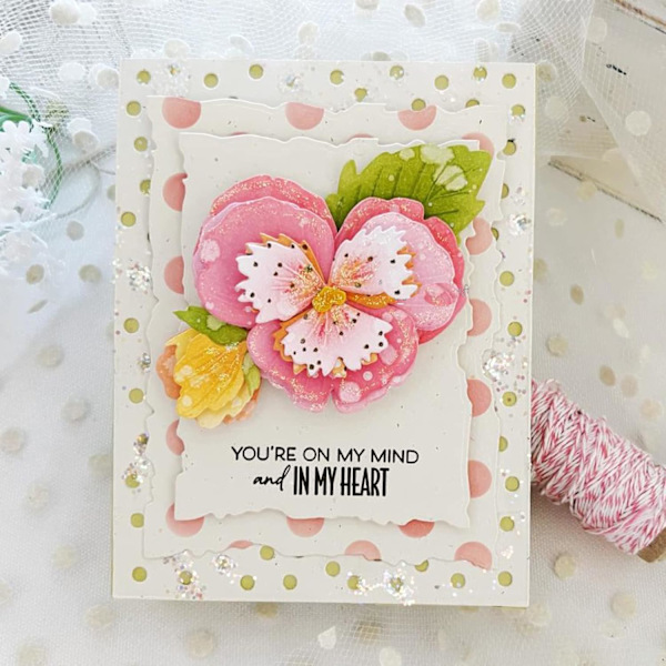Forårsblomstblad Metal Die Cuts - Kortfremstilling og Scrapbooking Stencils