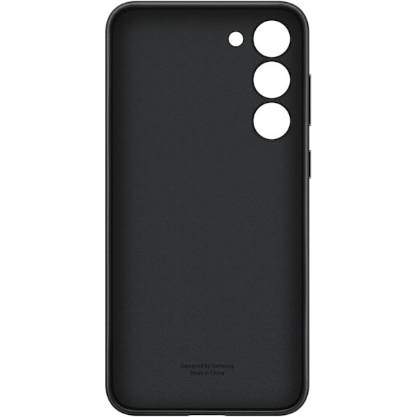 Galaxy S23+ Plus Nahkainen Puhelinkotelo, Premium Suojakuori Etu- ja Takasuojauksella, Pehmeä Ote, US Versio, EF-VS916LBEGUS, Musta Musta