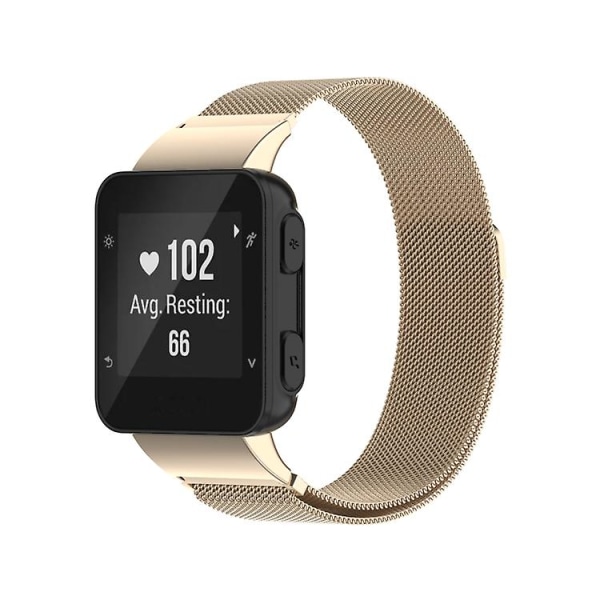 Til Garmin Forerunner 35 / 30 Milanese urrem KMX Champagne Gold