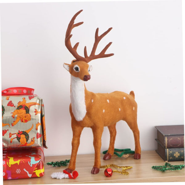 Julälg Dekor Tårta Goblincore Rum Decor Fönster Jul Hjort Älg Rekvisita