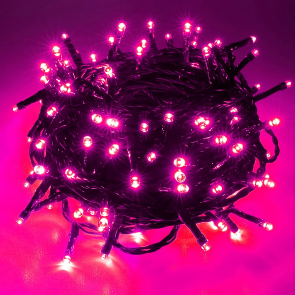 Pink Lyskæde, 200 LED 66 ft Indendørs og Udendørs Dekorative LED Lys, 8 Tilstande Valentinsdag Pink Fe Lys til Hjem Have Terrasse Bryllup