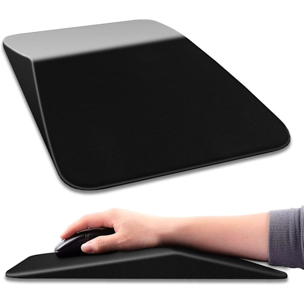 Ergonomisk musematte håndleddstøtte 13 X 8 tommer, svart design