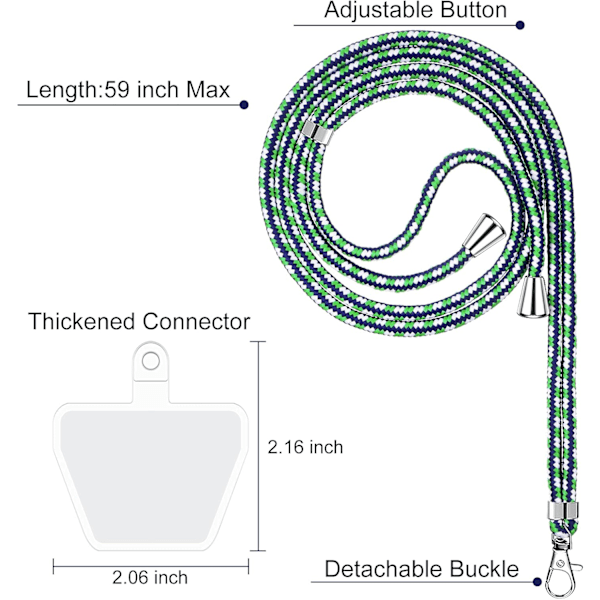 4-delt universell mobiltelefonholder med justerbar