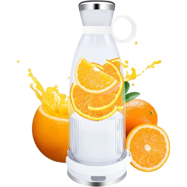 Kompakt Personlig Blender, Bærbar 50W 10 Blade 350ml USB Genopladelig til Juice Shakes Smoothies, Milkshakes, Madlavning og Frosne Blandinger
