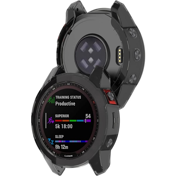 Skärmskydd för Garmin epix Gen2 47 mm watch - TPU-skydd (svart)