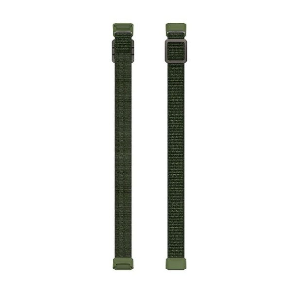 For Fitbit Luxe Justerbar Elastisk Nylon Urrem OVR Army Green