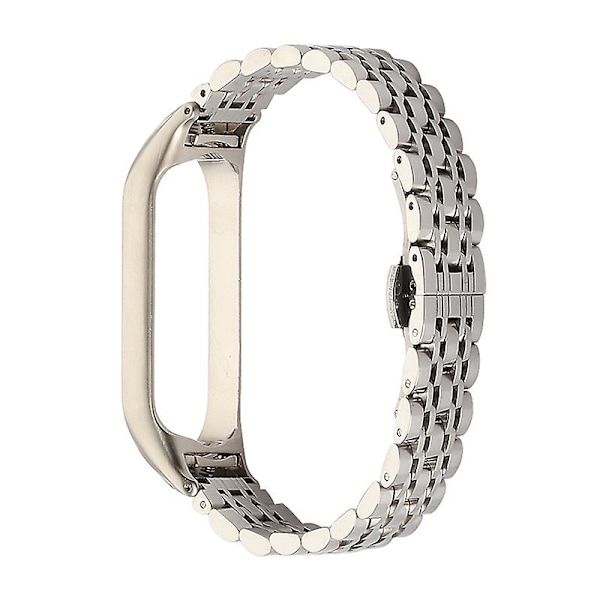Rem för Mi Band 6 Xiaomi Mi Band 7 6 5 i rostfritt stål Silver 2 For Mi band 5