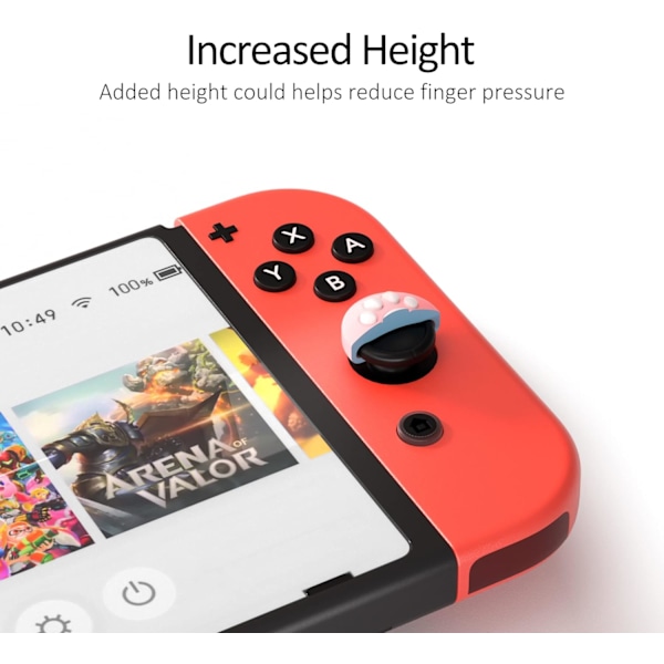 Söta Cat Paw Thumb Grip Caps för Switch/Oled/Lite