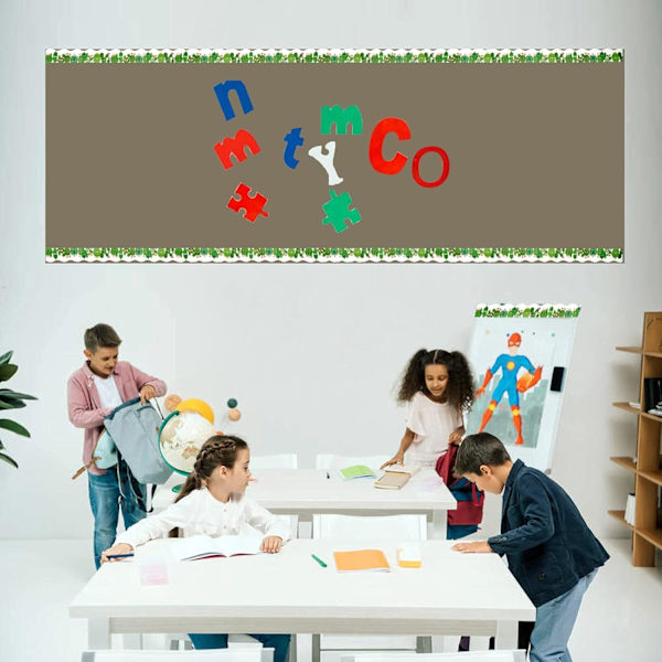 Kaktus Bulletin Board Borders - Bølget Rullet Border Trim (49 Fot)