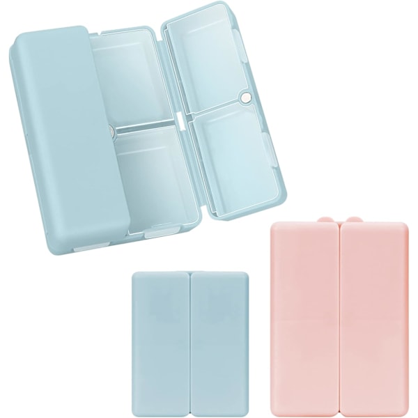 2 stk. Daily Pill Organizer, 7 rum Portable Pill