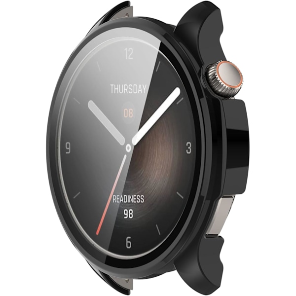 Skärmskydd Kompatibelt med Amazfit Balance 46mm Fodral Smartwatch Fodral Repskydd avsett för Amazfit Balance A2286 (Svart) Bla