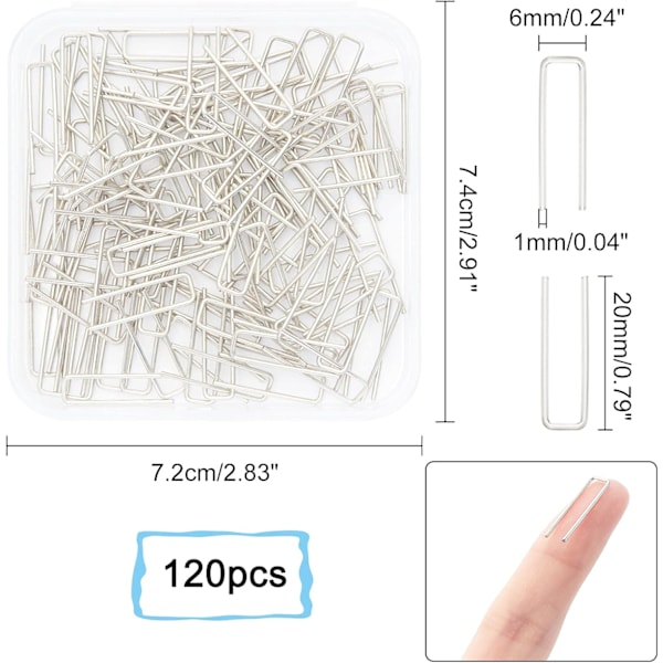 120 stk Nichrome Wire Jump Rings - Håndverk U Henger Krokar