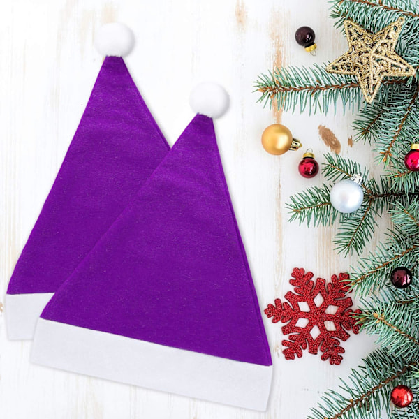 12 stk. hatte julehatte i non-woven stof til julefester