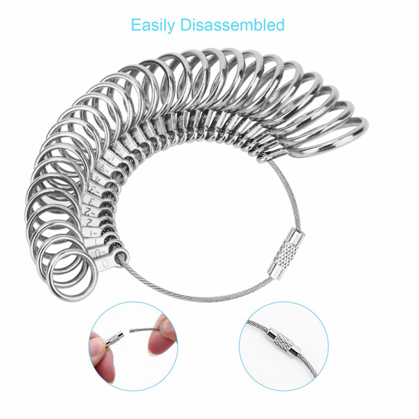 Ringstorleksmätare - 27 st premium ringstorleksmätare