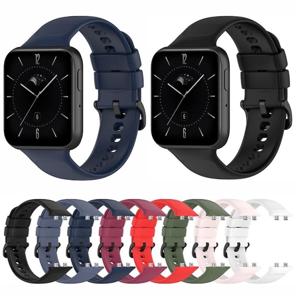 För Oppo Watch 3 Pro Solid Color Soft Silicone Watch Band YDX White
