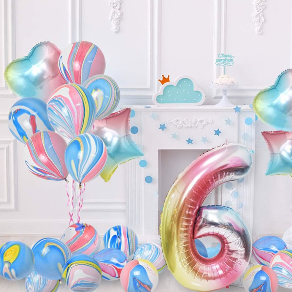 Födelsedag - födelsedagsballonger för tjejer