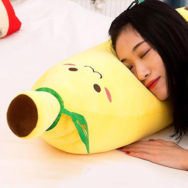 Mjukdjur Banan Kudde Lång Kudde Sovande Docka Plysch Söta Dockor Pojke Flicka Födelsedag Pent JRS 50cm