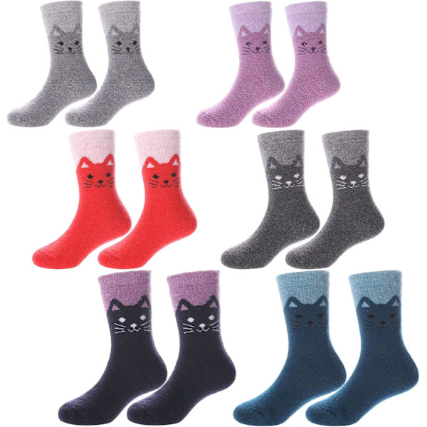 Fashion Toddler Mjuka Andningsbara Bomull Crew Socks - 5 Par