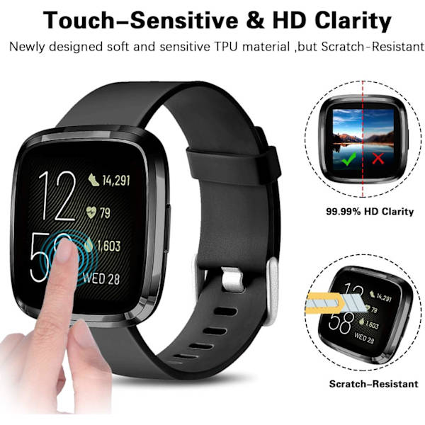 Fodral - Kompatibelt med Fitbit Versa 2 Smartwatch