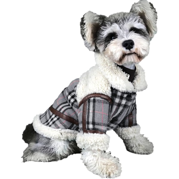 Rutiga hundtröjor för små hundar, kappa