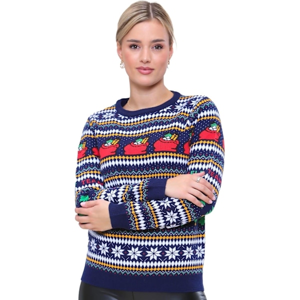 Festive julegensere for kvinner UK langærmet alvesweatshirt