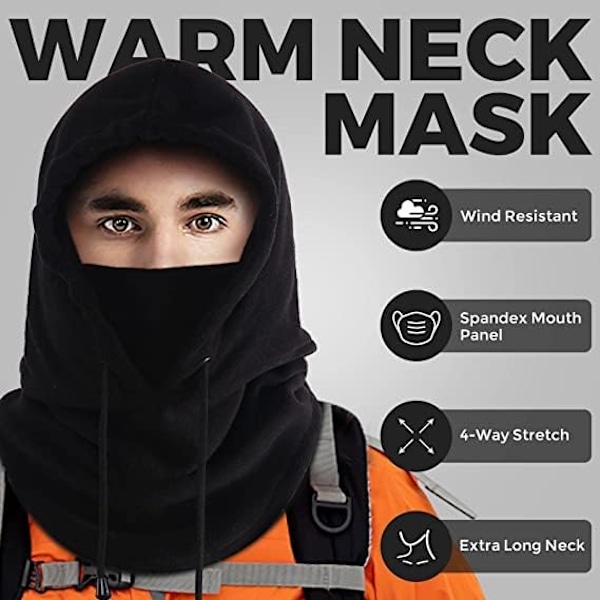 2-pack fleece ansiktsmasker - Andningsbara balaklavor