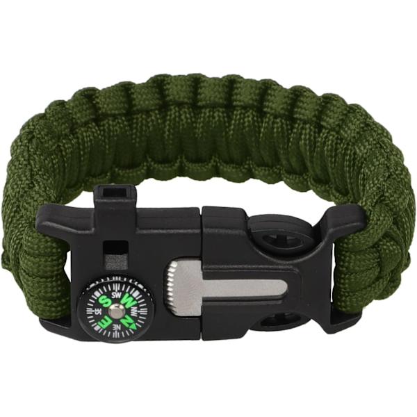 Multifunksjonelt Paracord Survival Armbånd - Verktøy for villmarkseventyr