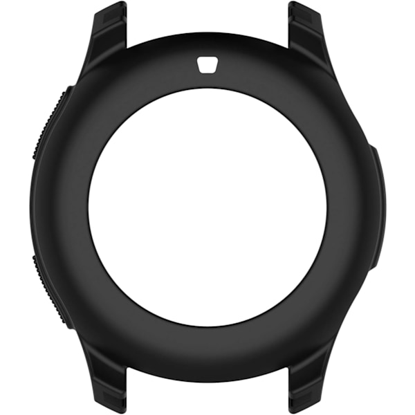 Blød Silikone Beskyttelsesetui Cover Skal Beskyttende Ramme Skin til Galaxy Gear S3 Frontier & SM-R800 46mm Smart Watch Sort