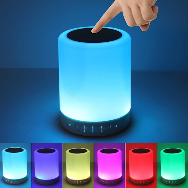 Nattljus Bluetooth-högtalare, bärbar trådlös Bluetooth