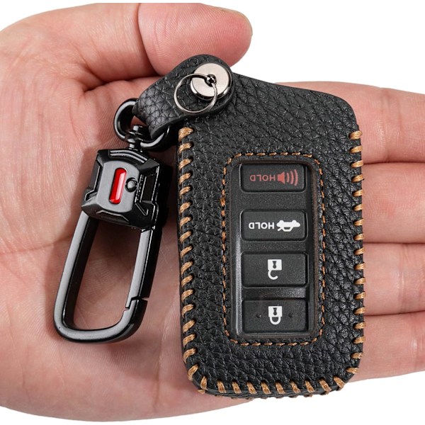för Lexus Key Fob Cover med Nyckelring Äkta Läder Keyless Entry