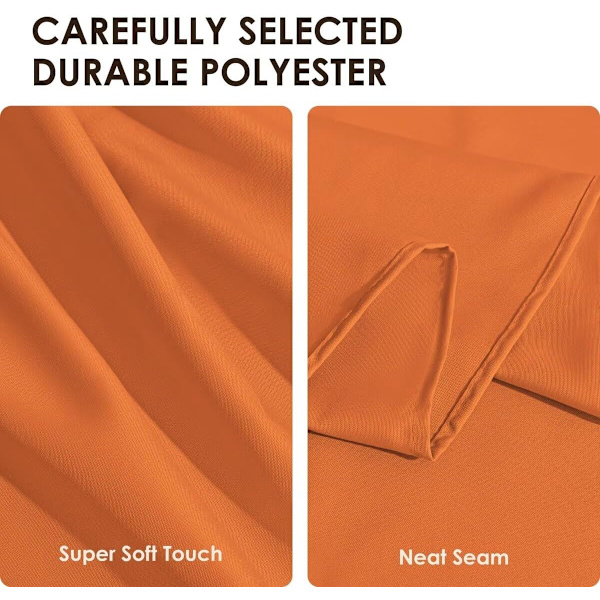 Halloween rektangulær duk, vannavstøtende og flekkbestandig, vaskbar duk, utvalgt rynkefri polyester firkantet duk for spisestue, fest eller utendørs