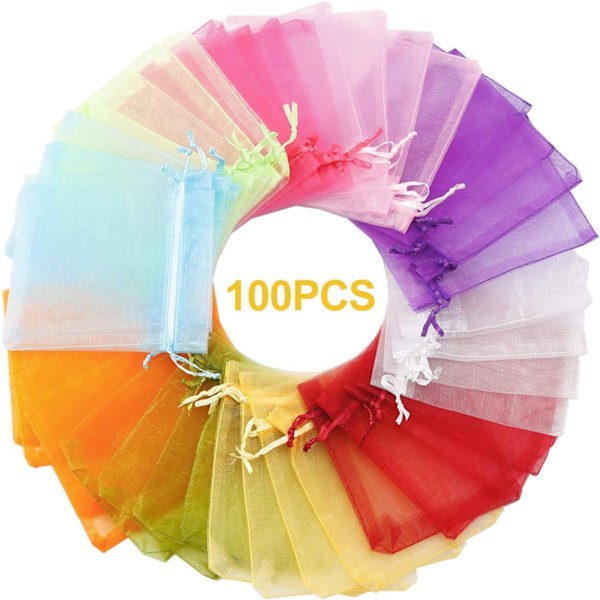 100 stk. Organza gaveposer, 4x4,72