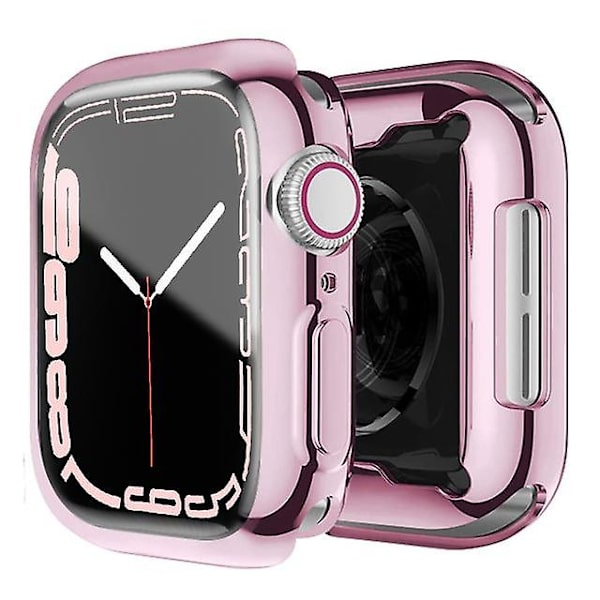Skærmbeskytter til Apple Watch-etui 45mm 41mm 44mm 40mm 42mm Tilbehør Rundt om Tpu-kofangerdæksel Serie 7 8 4 6 Se 5 3 pink gold 38MM Series 1 2 3