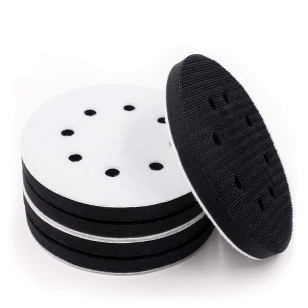 KGOJDYNFYSL 5 pak 5 tommer 8 huller bløde tætheds-interfacepuder krog og løkke 5\" svampecushion buffer bagplade (sæt med 5)
