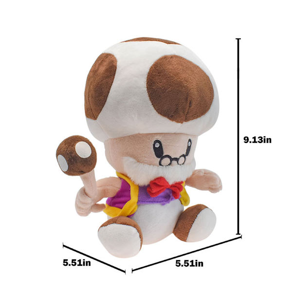 Super Mario Mushroom Old Man Plysjleke