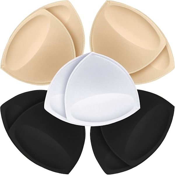 5 par trekant-BH-puter for kvinner, avtagbar push-up