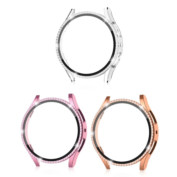 3-pack Bling-fodral för Samsung Galaxy Watch 6 skärmskydd 40 mm