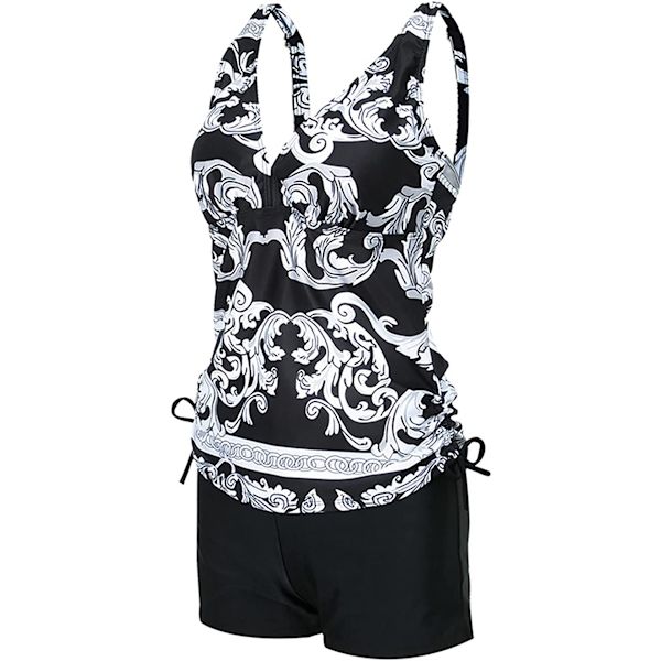 Tankini med push-up-effekt och hög midja