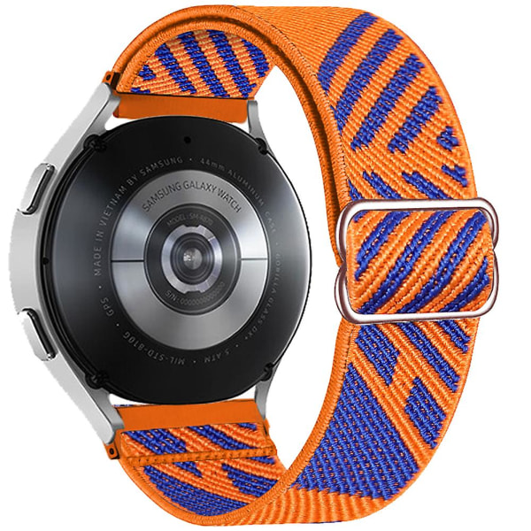20 mm 22 mm bånd til Samsung Galaxy Watch 4/classic/3/5/pro/active 2 Gear S3 Elastic Nylon Loop Huawei Watch Gt 2 2e 3 Pro Strap blue orange 20mm