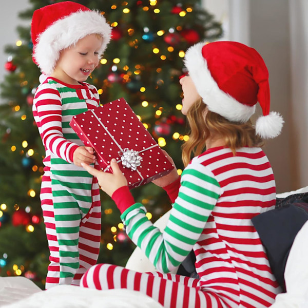 Julehatt for voksne, lang plysj julehatter for jul, nyttår, festlig fest