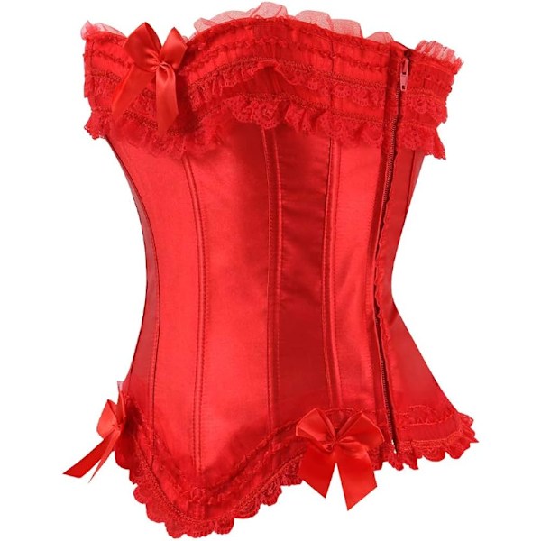 Korsett i satin med push-up-effekt