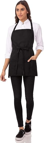 Unisex forkle med 3 lommer, 2 stk