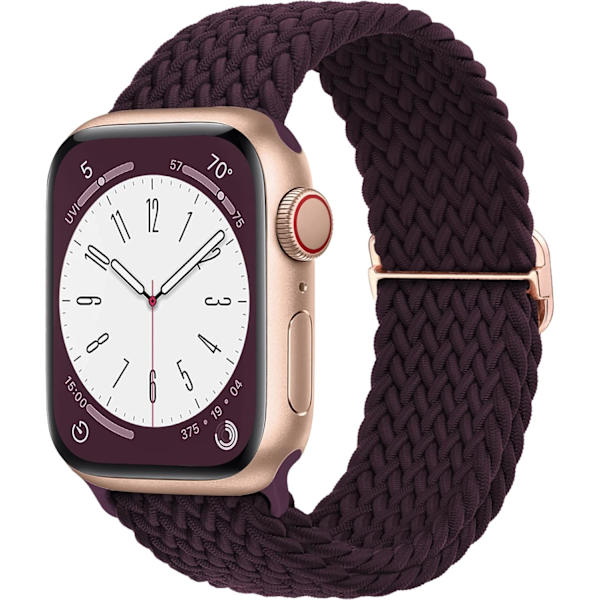 Flettet Solo Loop kompatibel med Apple Watch Band 38 mm