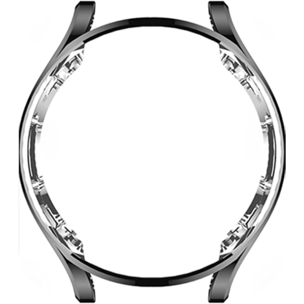 til Galaxy Watch4 Classic 46MM Transparent TPU Beskyttelsesetui - TPU Beskyttelsesetui Cover Shell til Galaxy Watch4 Classic 46MM(Sort) Sort 46MM