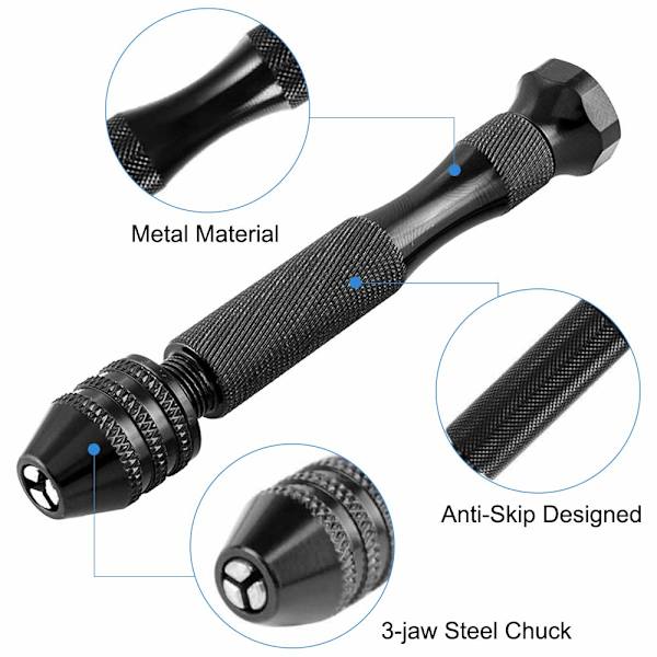 25 st Pin Vise Hand Drill Bits - 24 st Micro Mini Twist Drill Bit Set