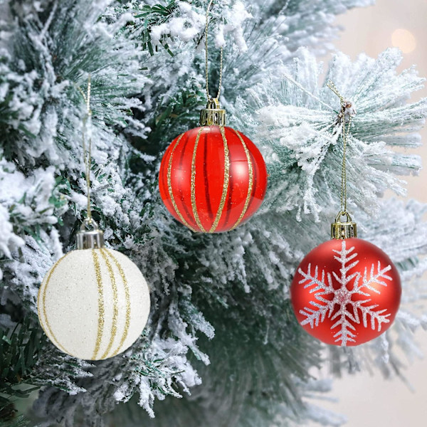 2,36u201d 28 st julgranskulor för julgransdekorationer Jul