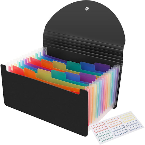 13 lommer kvitteringsorganisator - A6 mini kuponorganisator